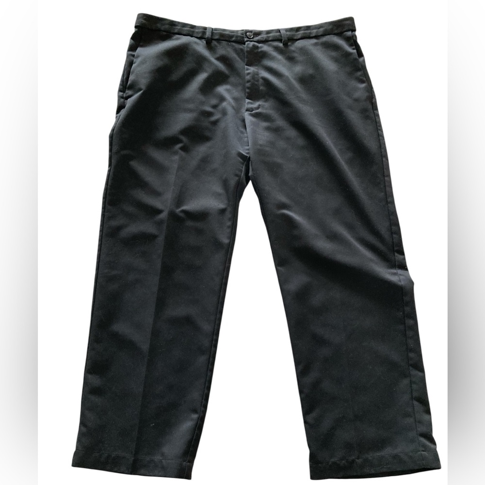 Haggar Men's Black Trousers  - Straight Leg, Sz 40x29